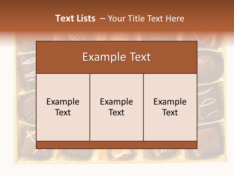 Praline Box PowerPoint Template