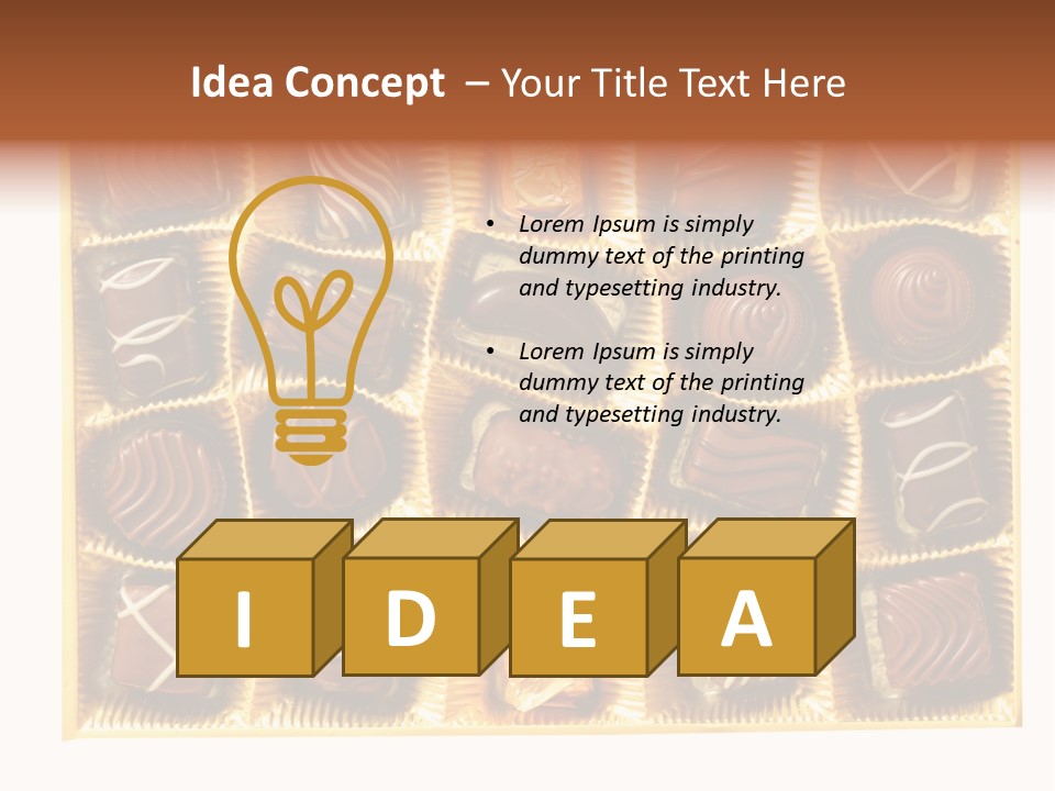 Praline Box PowerPoint Template