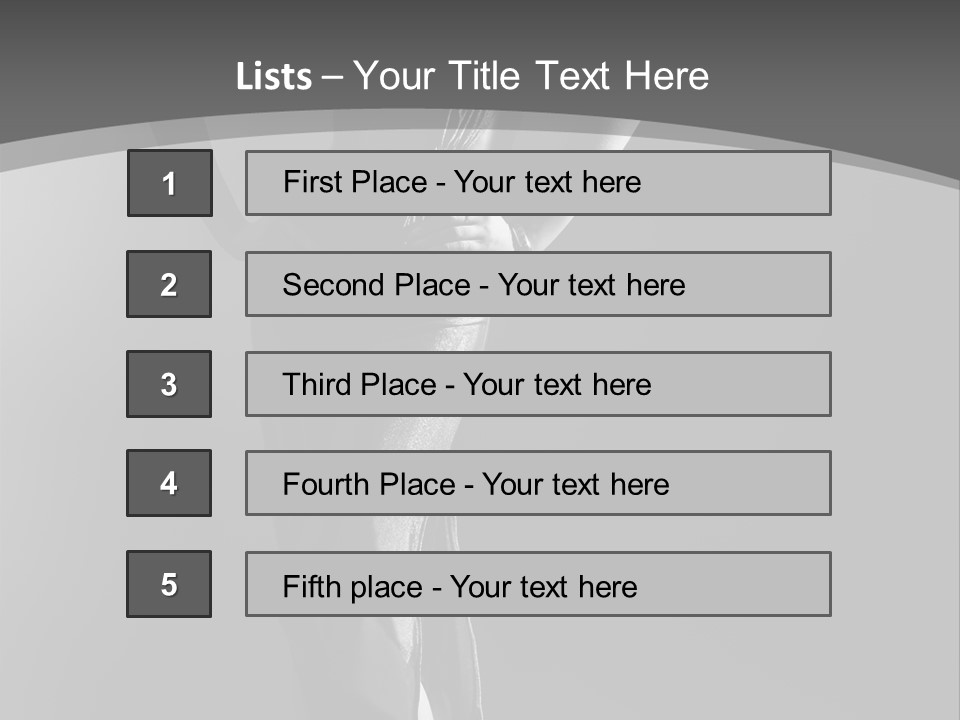 High Contrast Portrait PowerPoint Template