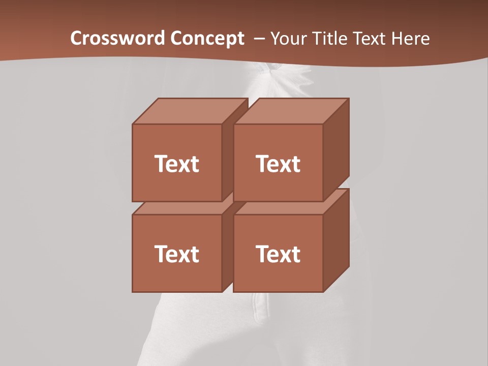 Caucasian Cute Youth PowerPoint Template