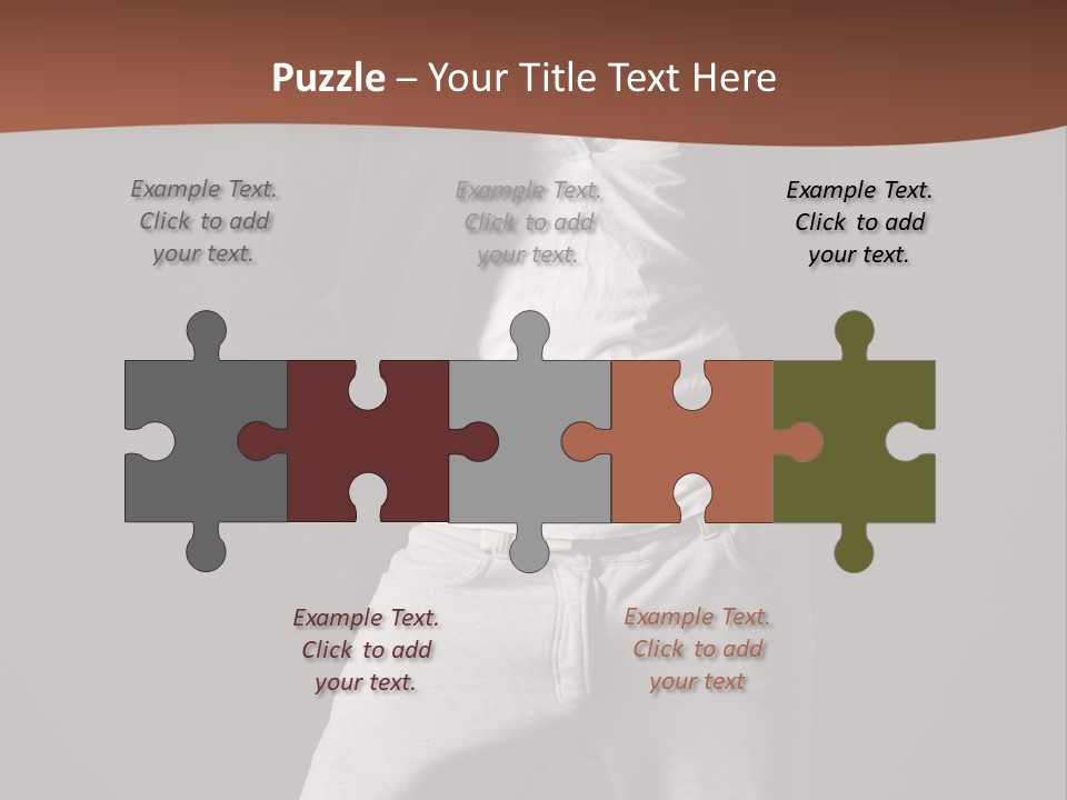 Caucasian Cute Youth PowerPoint Template