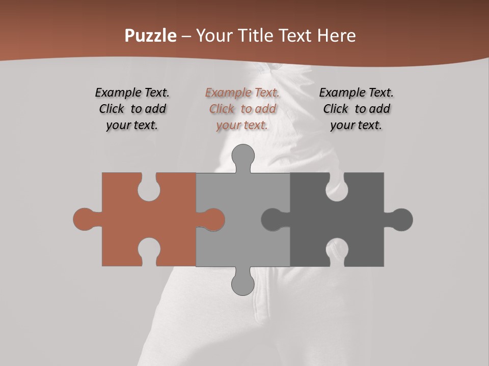 Caucasian Cute Youth PowerPoint Template