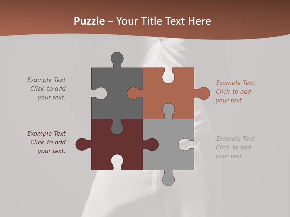 Caucasian Cute Youth PowerPoint Template