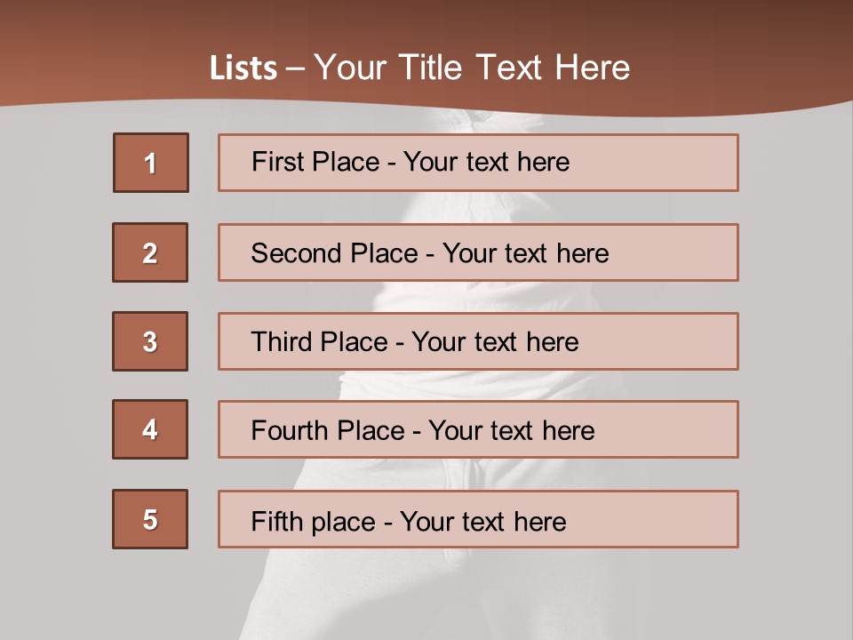 Caucasian Cute Youth PowerPoint Template