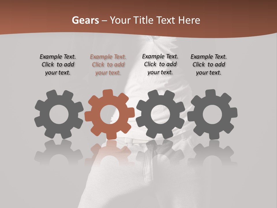 Caucasian Cute Youth PowerPoint Template