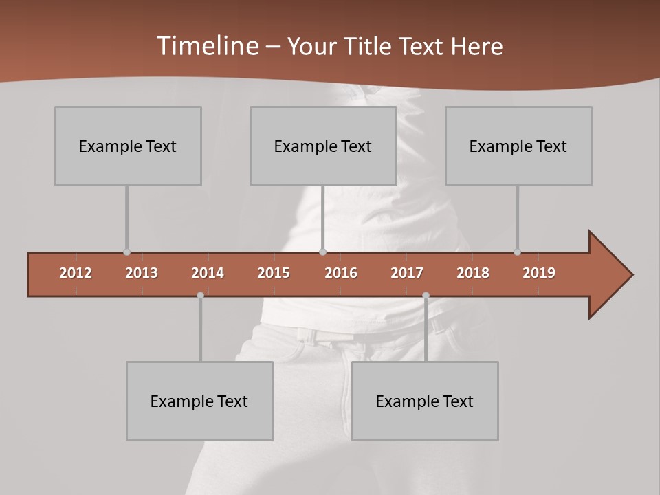 Caucasian Cute Youth PowerPoint Template