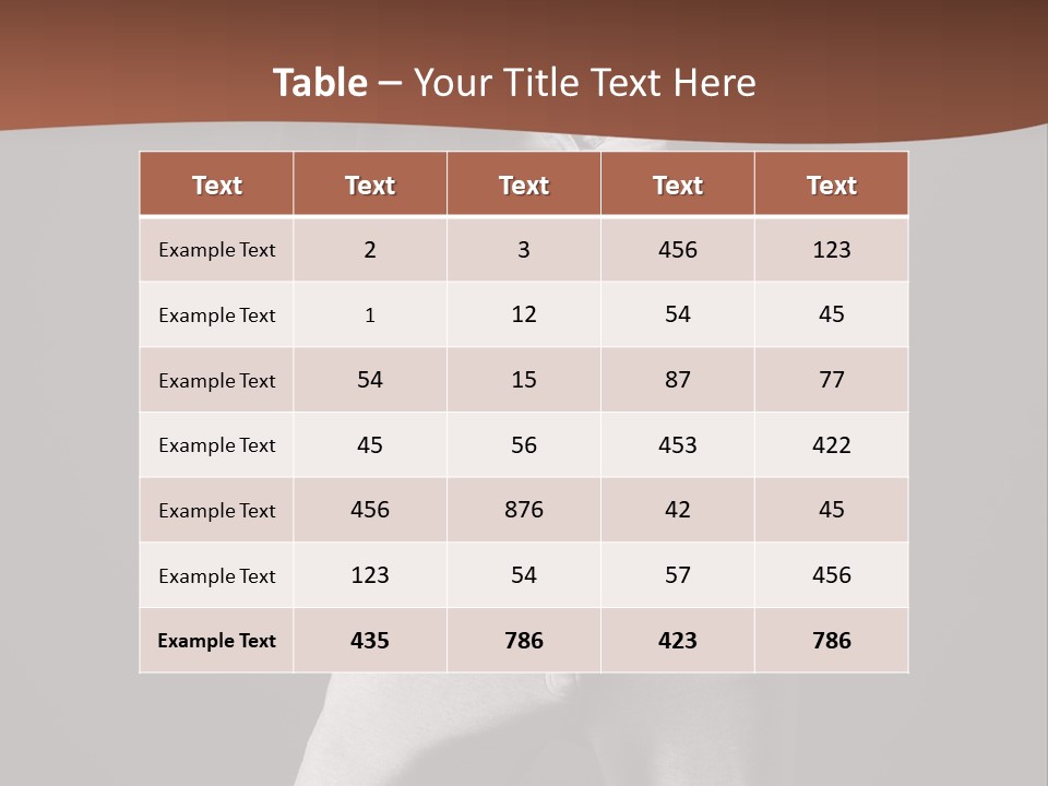 Caucasian Cute Youth PowerPoint Template