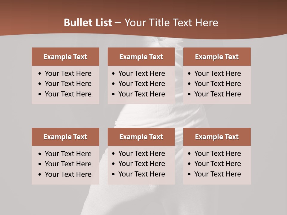 Caucasian Cute Youth PowerPoint Template