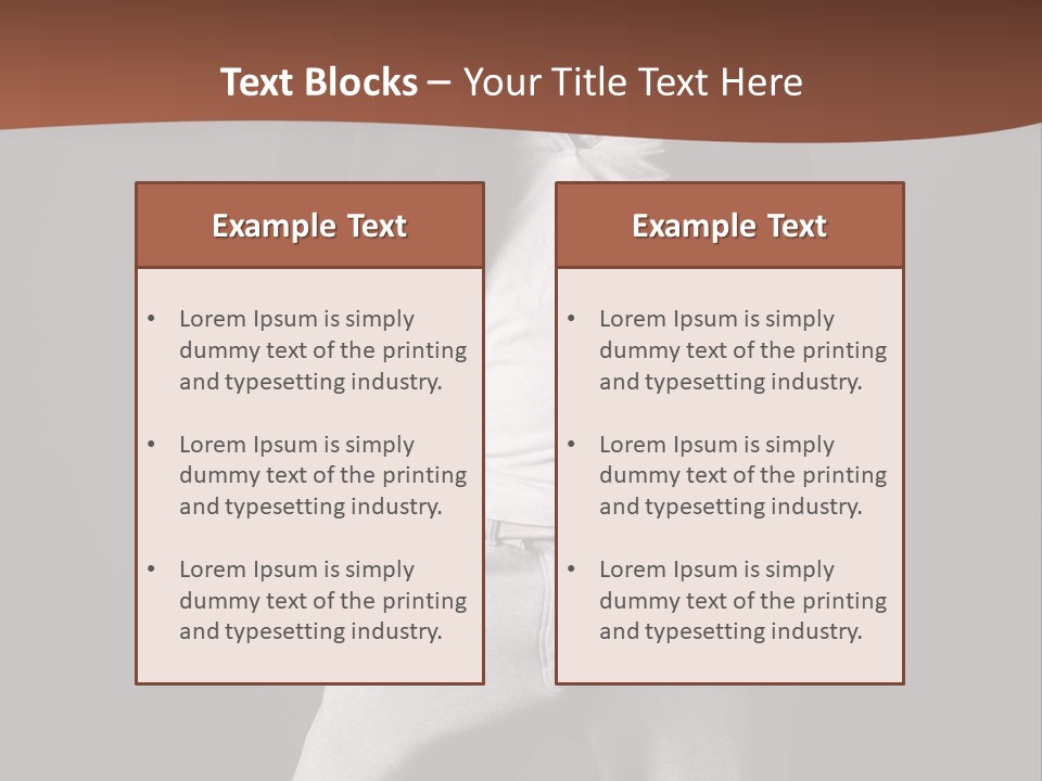 Caucasian Cute Youth PowerPoint Template