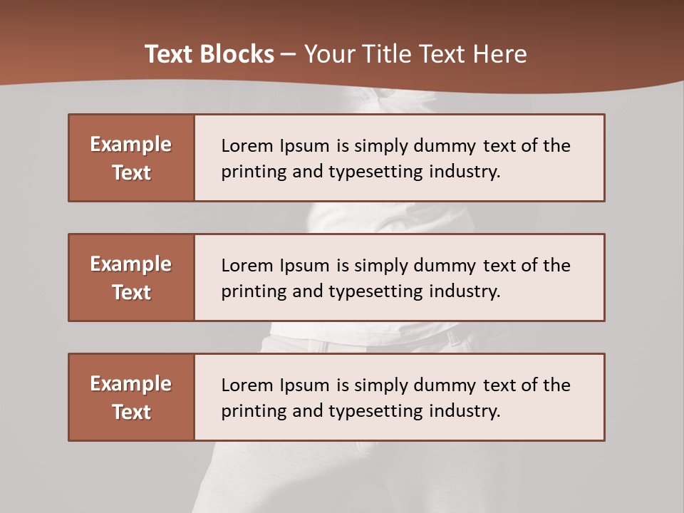 Caucasian Cute Youth PowerPoint Template