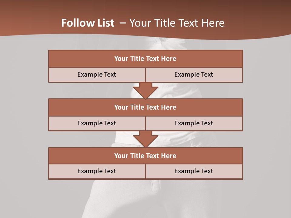 Caucasian Cute Youth PowerPoint Template
