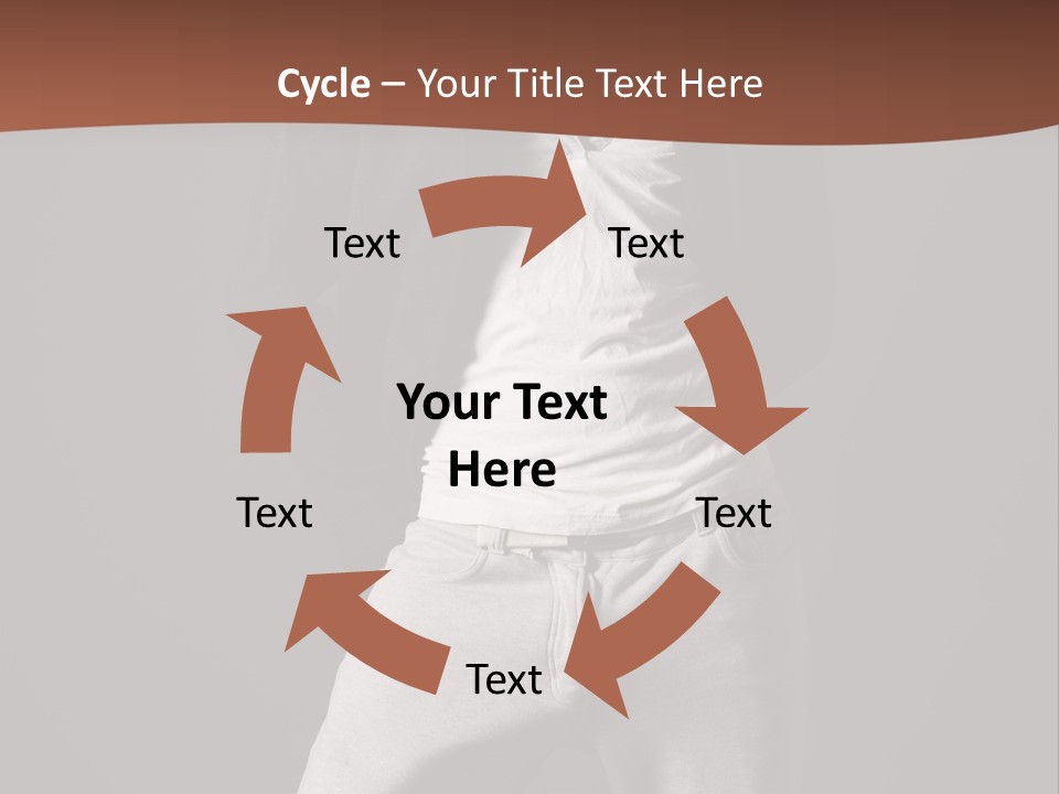 Caucasian Cute Youth PowerPoint Template