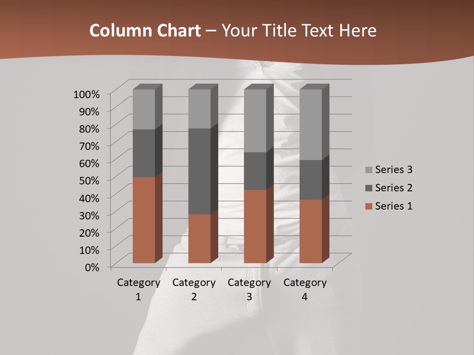 Caucasian Cute Youth PowerPoint Template
