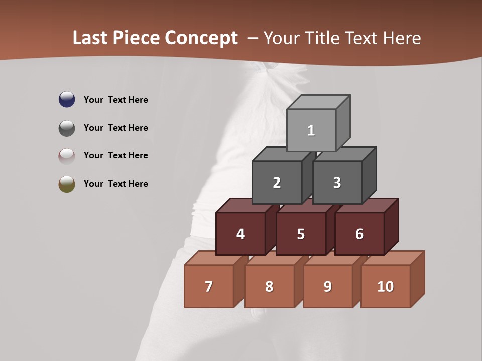 Caucasian Cute Youth PowerPoint Template