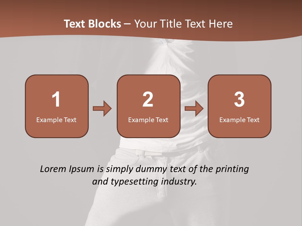 Caucasian Cute Youth PowerPoint Template
