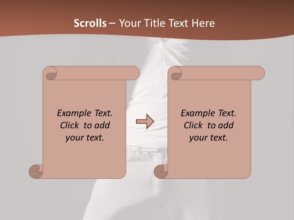 Caucasian Cute Youth PowerPoint Template