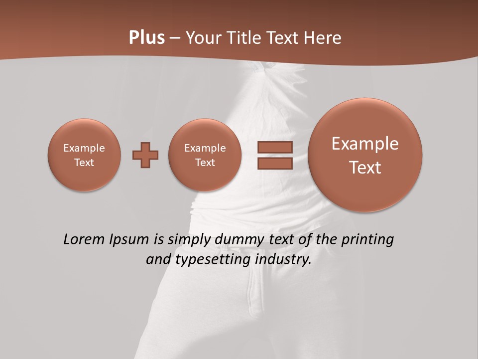 Caucasian Cute Youth PowerPoint Template