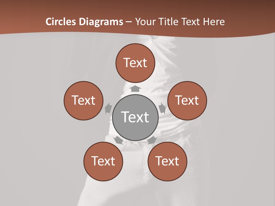 Caucasian Cute Youth PowerPoint Template