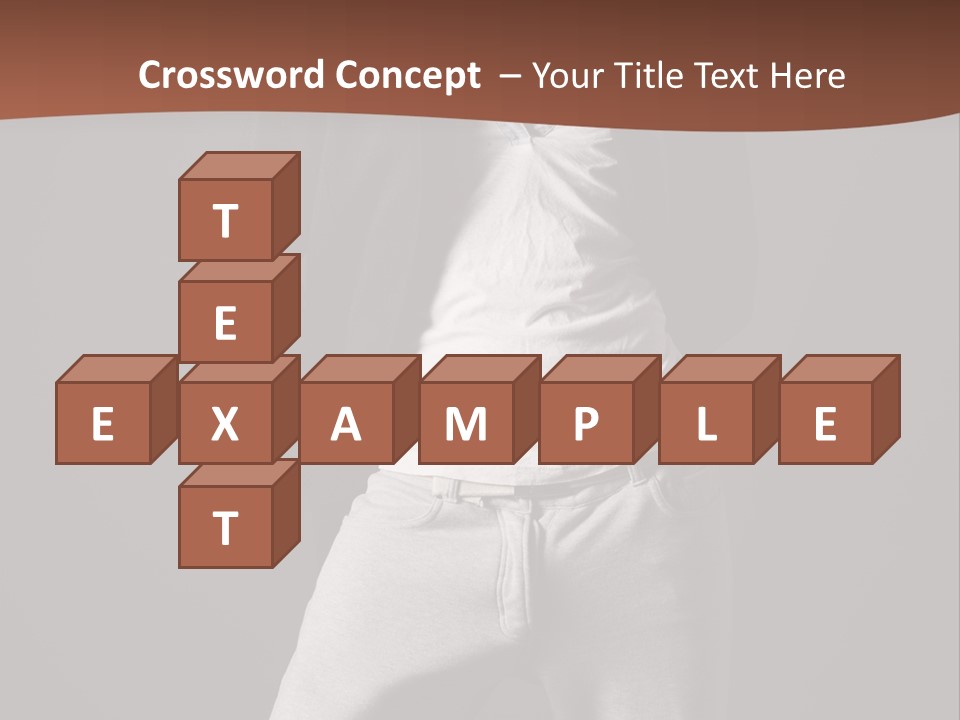 Caucasian Cute Youth PowerPoint Template