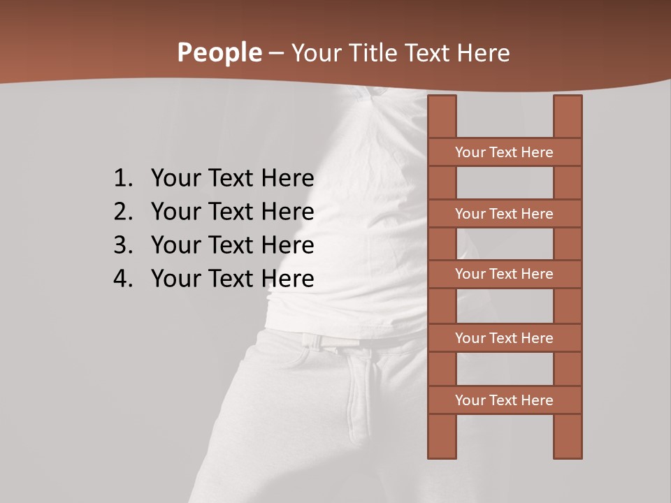 Caucasian Cute Youth PowerPoint Template