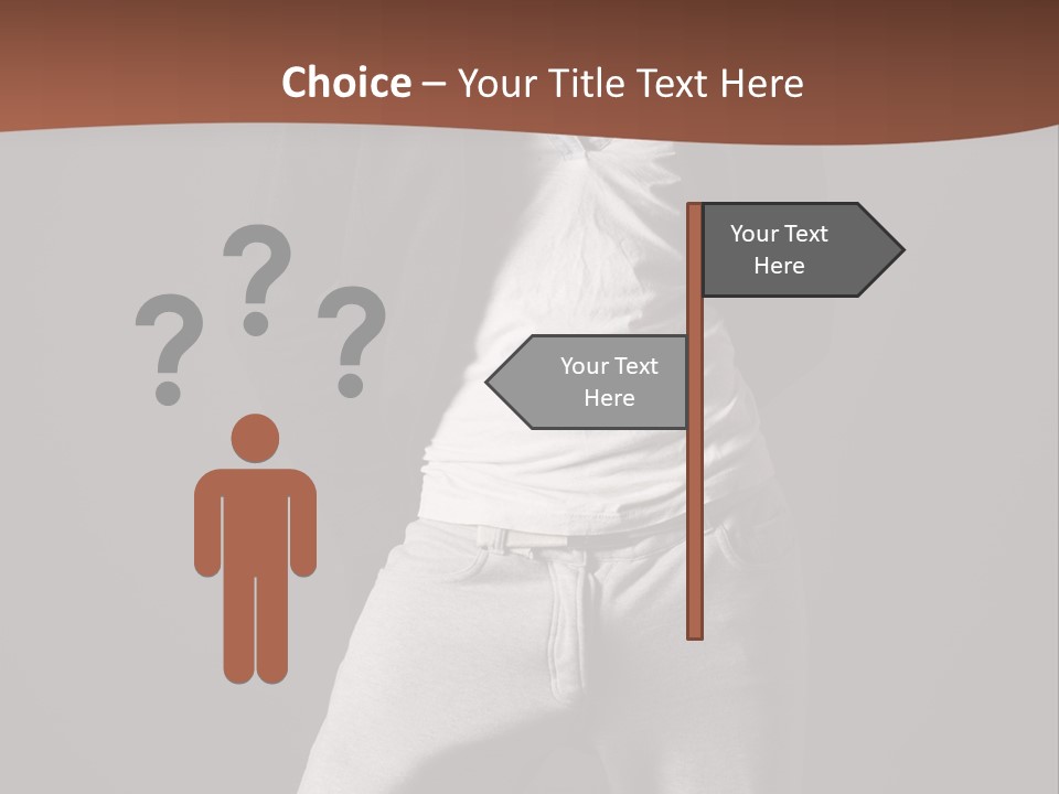 Caucasian Cute Youth PowerPoint Template