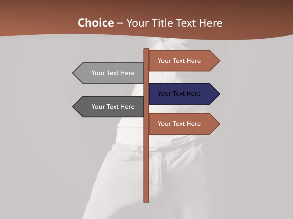 Caucasian Cute Youth PowerPoint Template