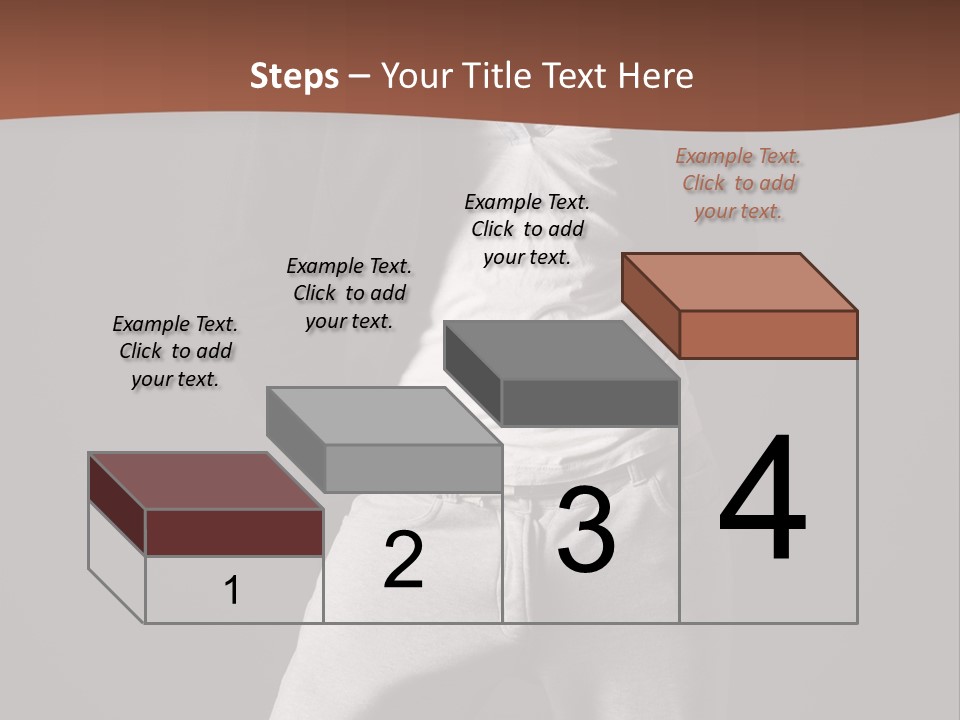 Caucasian Cute Youth PowerPoint Template