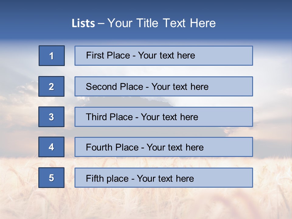 Relaxing Desktop PowerPoint Template