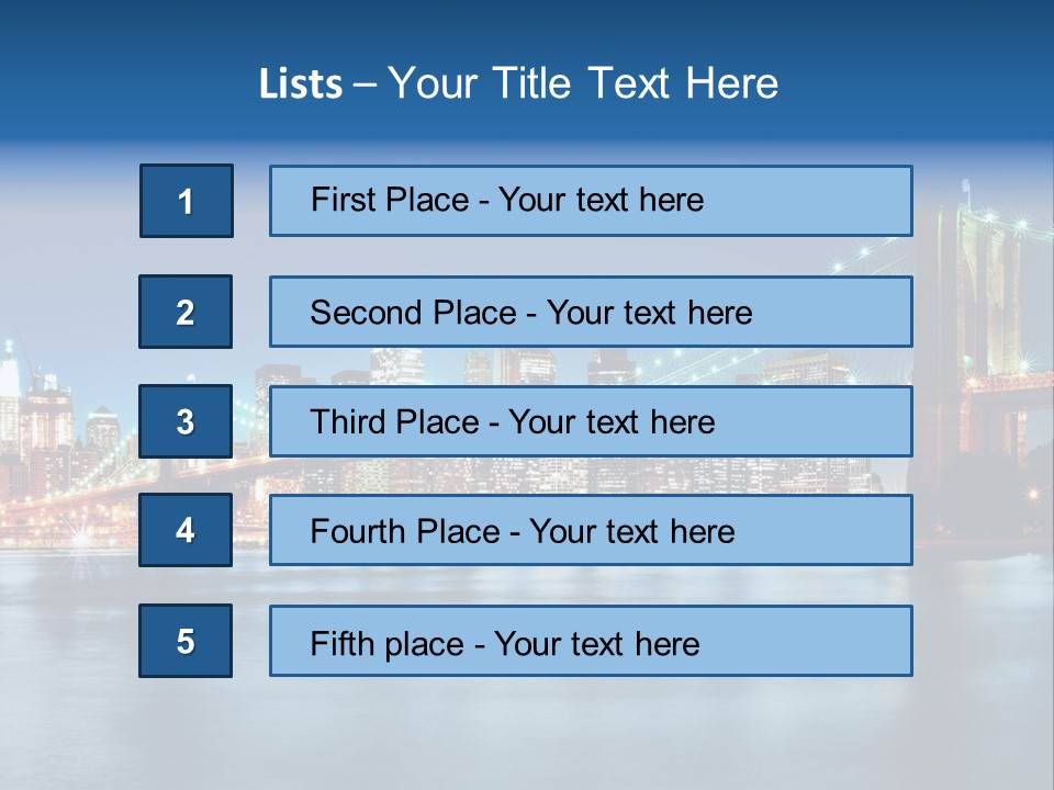 Night Capital New PowerPoint Template