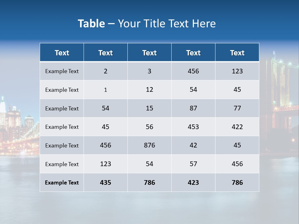 Night Capital New PowerPoint Template