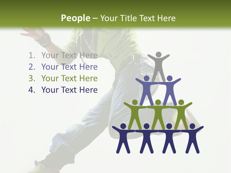 Hip Hop Dancers Png PowerPoint Template