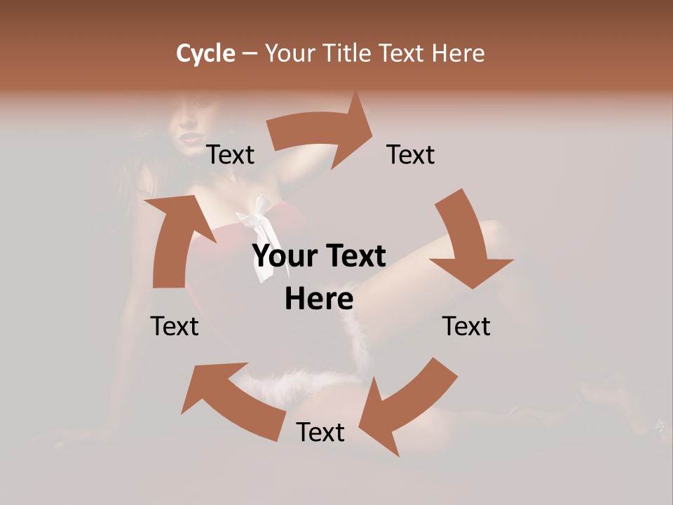 Santa Girl PowerPoint Template