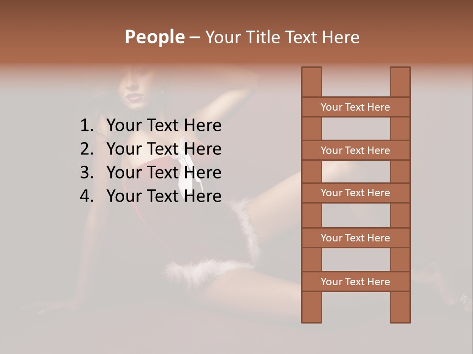 Santa Girl PowerPoint Template