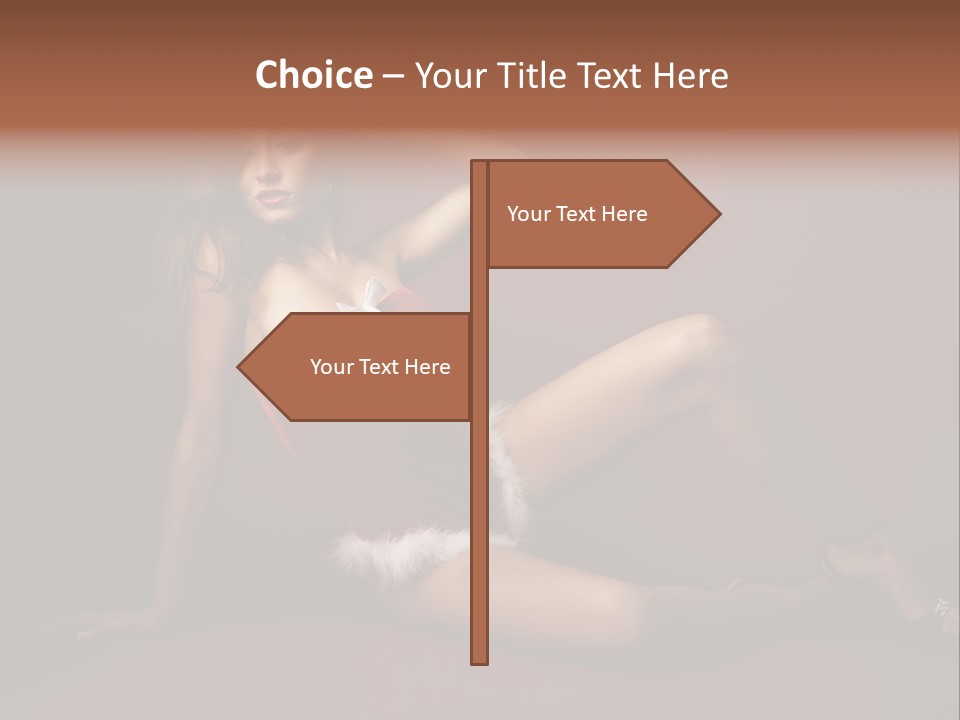 Santa Girl PowerPoint Template