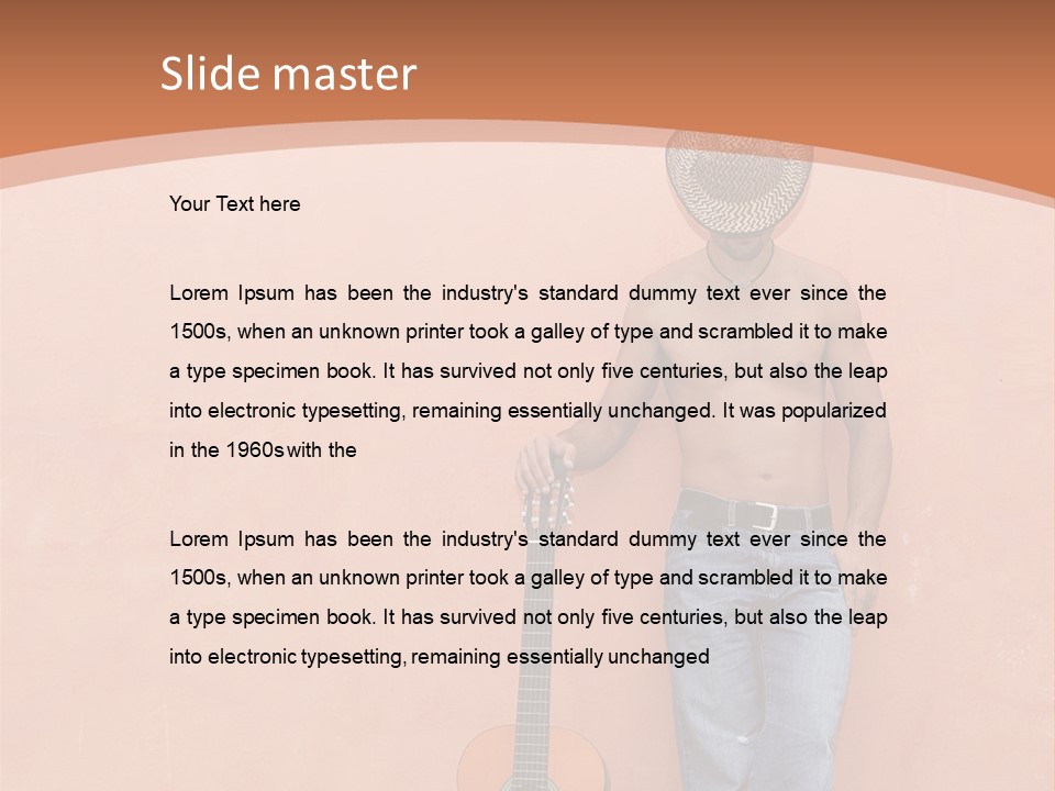 Cowboy Western Man PowerPoint Template