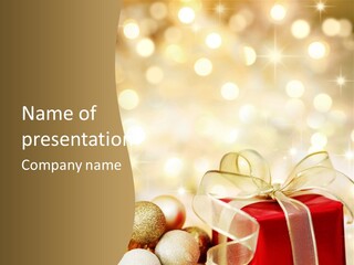 Christmas Gift PowerPoint Template