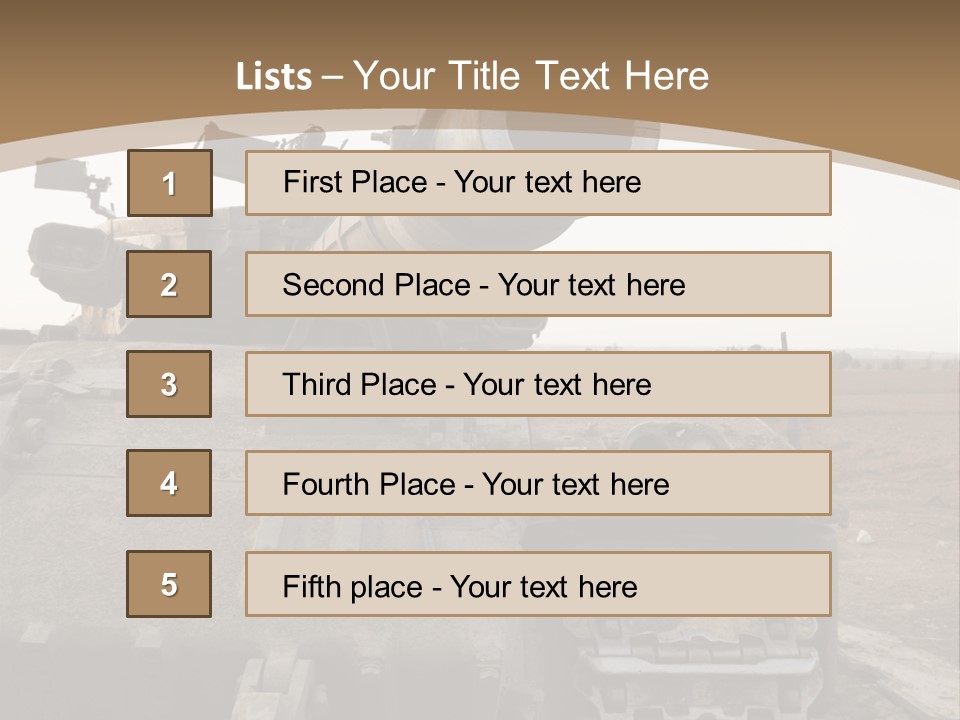 Merkava 2 PowerPoint Template