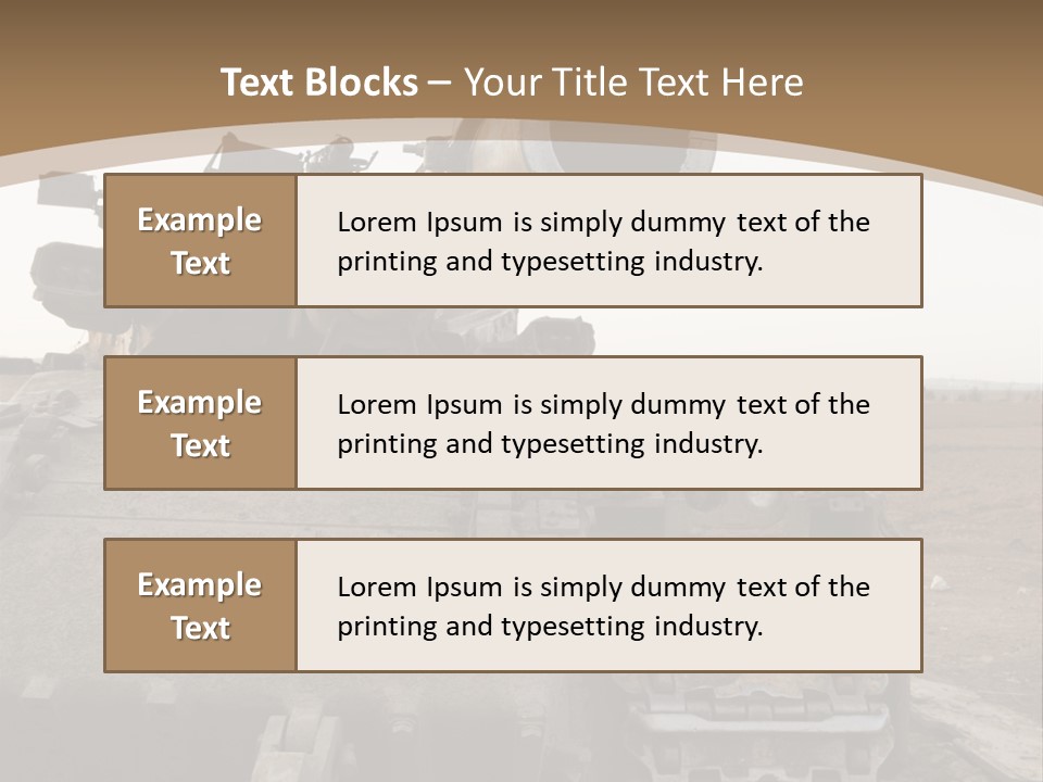 Merkava 2 PowerPoint Template