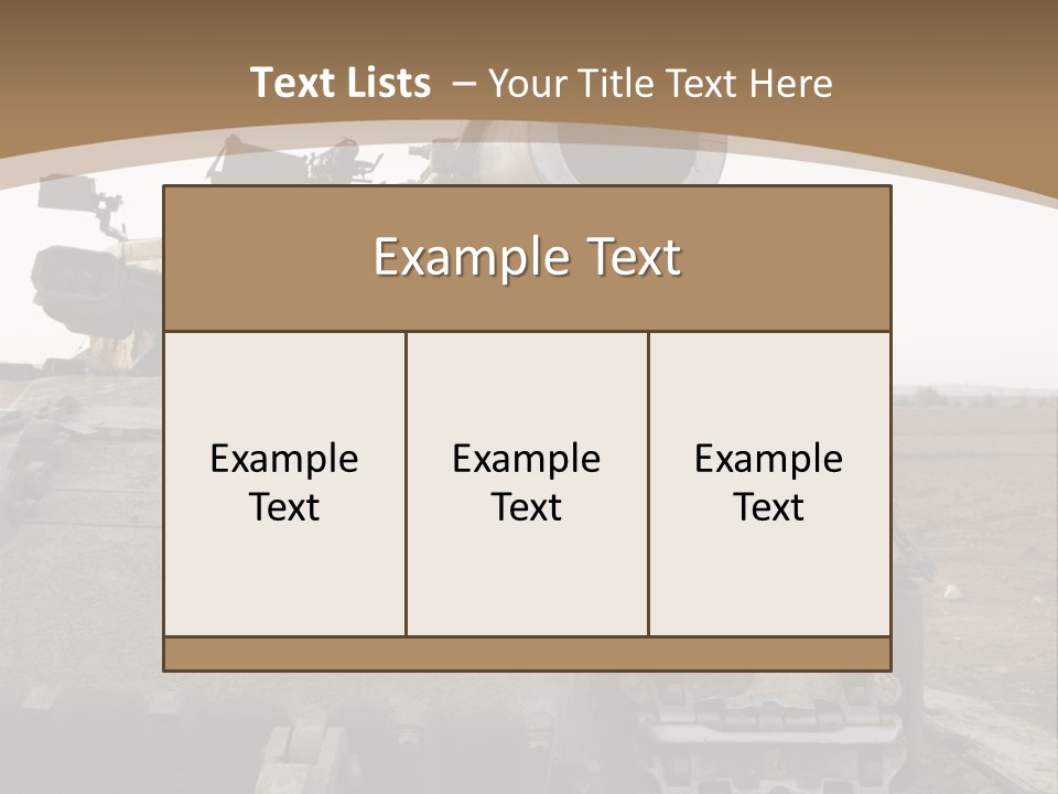 Merkava 2 PowerPoint Template