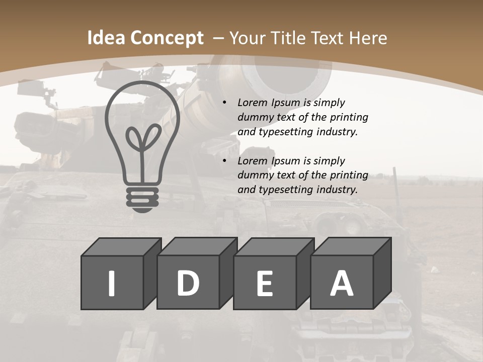 Merkava 2 PowerPoint Template