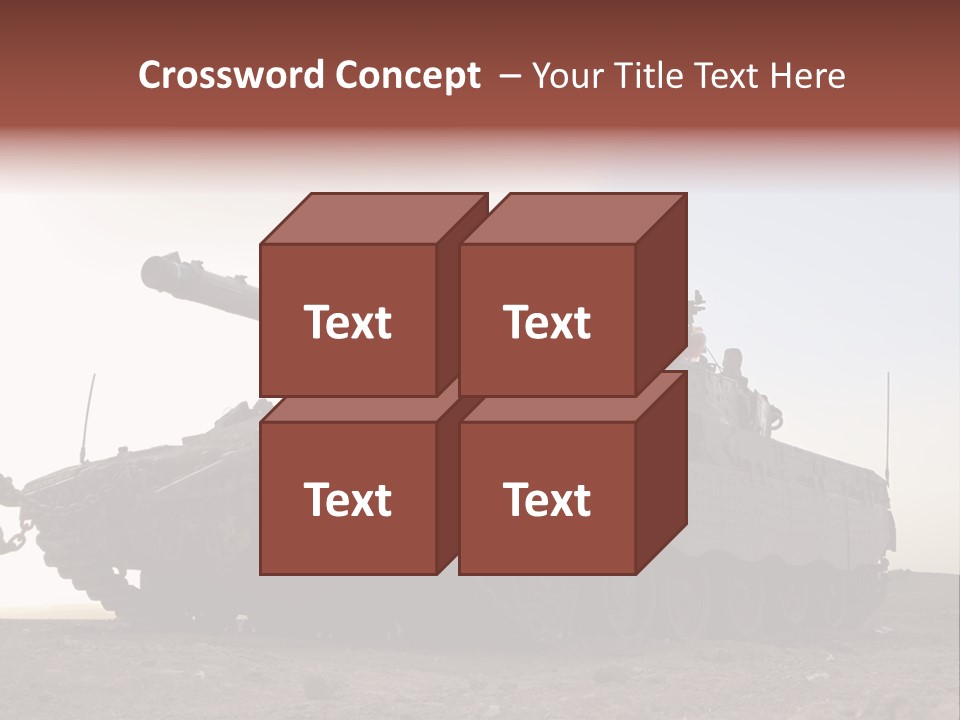 Merkava 4 Tank PowerPoint Template