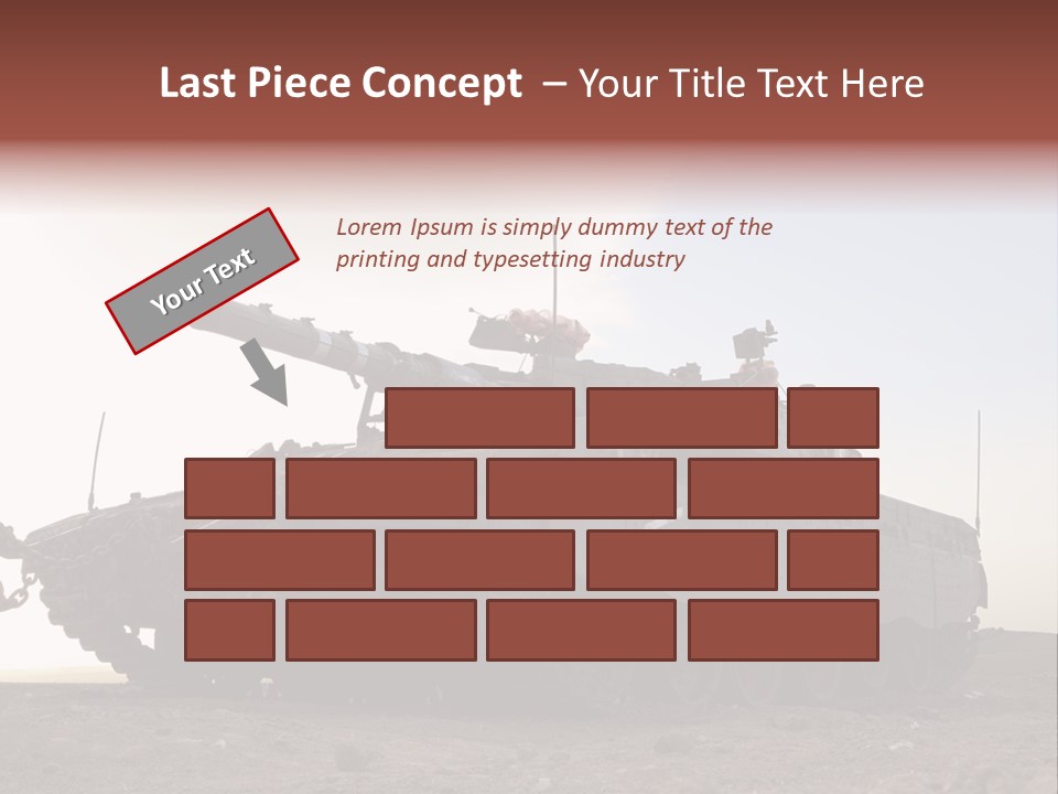 Merkava 4 Tank PowerPoint Template