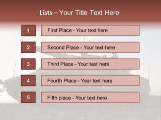 Merkava 4 Tank PowerPoint Template