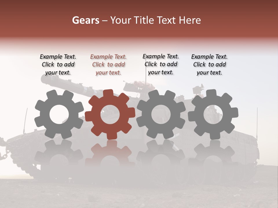 Merkava 4 Tank PowerPoint Template