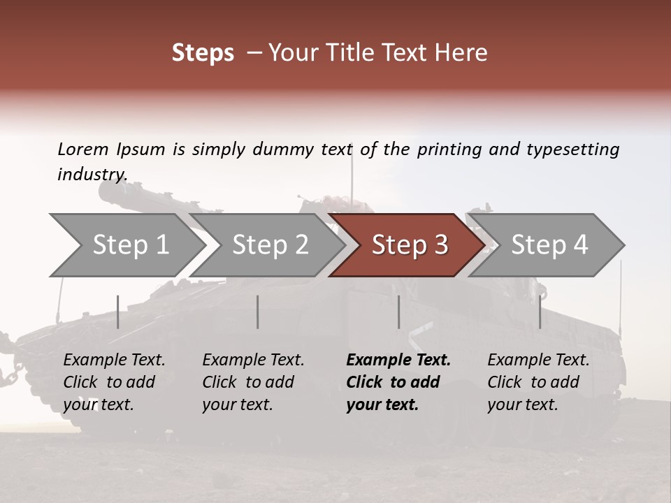 Merkava 4 Tank PowerPoint Template