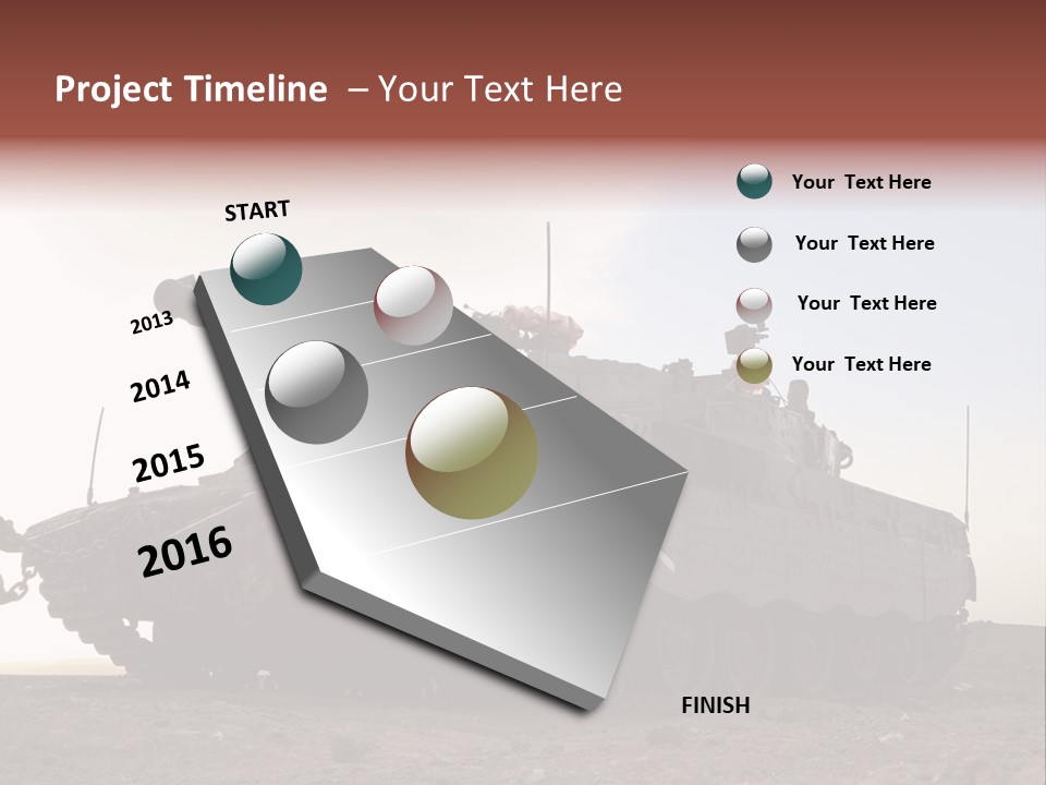 Merkava 4 Tank PowerPoint Template
