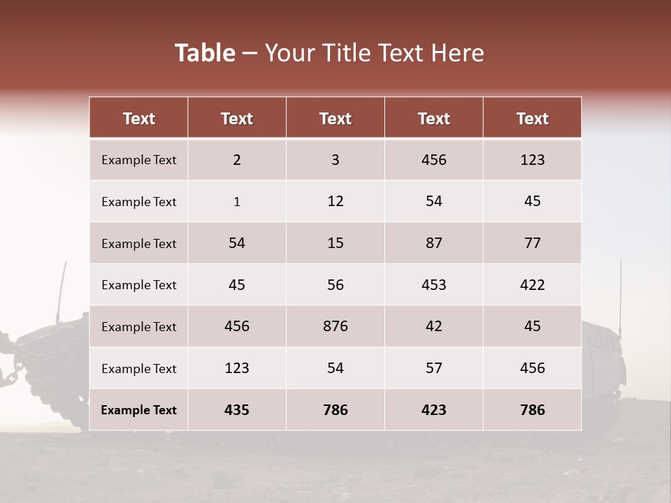 Merkava 4 Tank PowerPoint Template