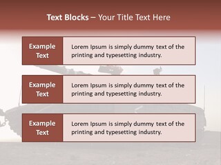 Merkava 4 Tank PowerPoint Template