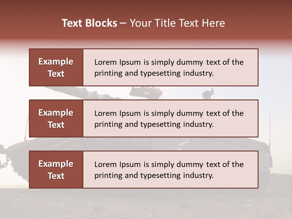 Merkava 4 Tank PowerPoint Template
