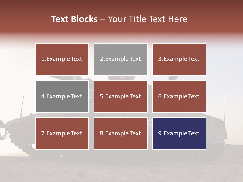 Merkava 4 Tank PowerPoint Template